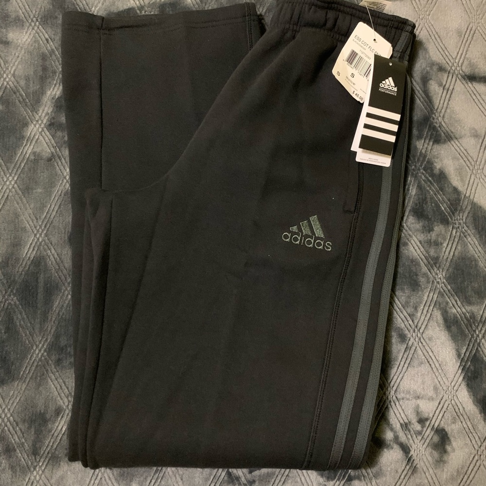 Adidas men's ess cot plc pants size s brand new